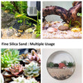 1 LB Fine Natural Silsand, Coarse Silica Sand for Plants, Aquariums, Fire Pits, Terrariums, Cactus and Succulent Plants 