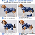 Glittme Dog Surgery Recovery Suit, Dog Cone Alternative for Spay Neuter S