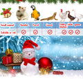 Weewooday 12 Pcs Mini Christmas Santa Hat Scarf Set, Small, Classic Style