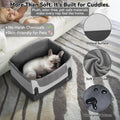 A 4 Pet Dog Car Seats for Small Dogs Under 25lbs – Safety Travel Booster Seat with Patent Buckles, Adjustable Leash – Reduces Anxiety & Road Trips – Frame Support for Cars, SUV, Pickup