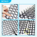 HakyPaky 10 Pack 16 x 8 Inch Cat Scat Mat with Spikes, Scat Mat for Cats Cat Deterrent Mat Digging Stopper Repellent Spike Mat