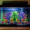 QUOZUO Fish Tank Decorations Plants, 20pcs Aquarium Decorations Plants Plastic, Fish Tank Accessories, Fish Cave and Hid