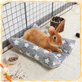 MEWTOGO 15.7" x 14" Bunny Bed for Rabbit Cage, Thickened & Soft