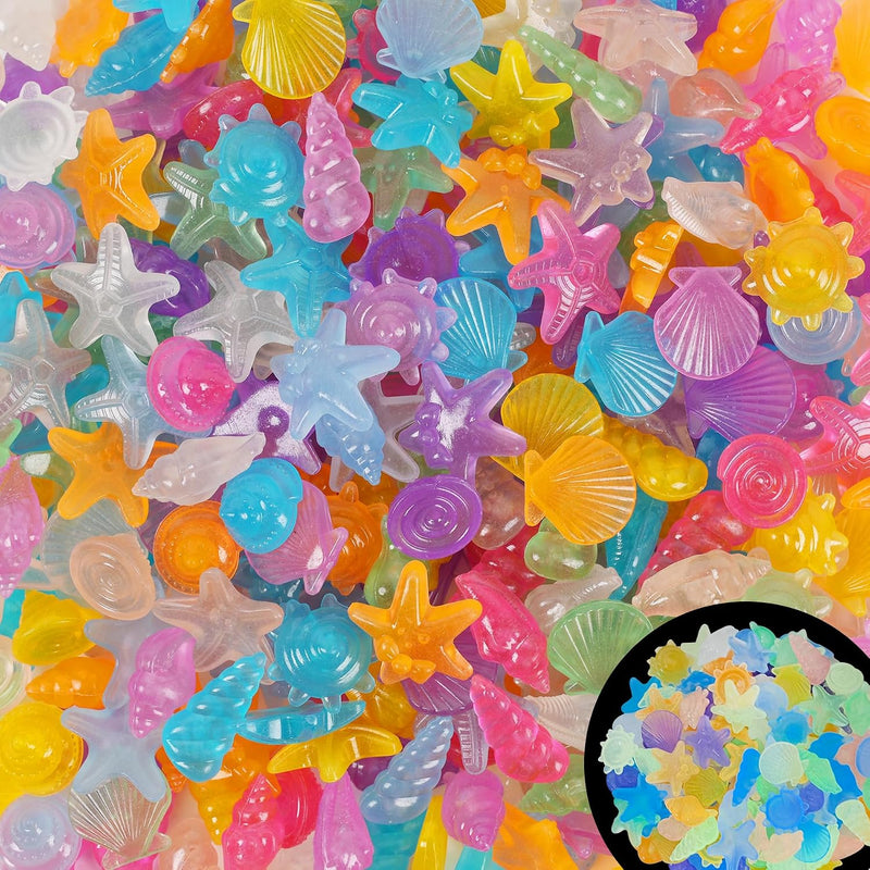Kaiyuan Dynasty 100pc Sea Glow in The Dark Rocks Aquarium Glow Stones Rocks for Fish Tank Glow Pebbles for Fairy Garden,