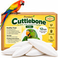 Amzey 12 Pack Cuttlebone for Birds, 4-6 Inch Natural Calcium Source for Parrots