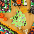 Preboun 50 Pcs Halloween Dog Bandanas Bulk, Pumpkin Ghost Bat Spider Web