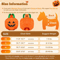 PETCARE Funny Pumpkin Dog Halloween Costume Pet Dog Cat Thick Plush Pumpkin Decoration Shirt Clothes for Small Medium Do