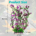 Hamiledyi Aquarium Plastic Plants Extra Large Aquarium Plant 20.4-inch Tall Aquarium Decor Artificial Fish Tank Plants,T