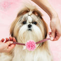 Hoteam 50 Pcs Dog Flower Collar Dog Collar Bows Pet Bow Charms Set for Wedding Birthday Party Valentine's Day Dogs Puppy Cat Pet Grooming Accessories