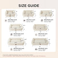 Bedsure ComfyFleece™ Cute Dog Bed for Small Medium Dogs - Washable Furry Puppy Beds, Rectangle Orthopedic Corduroy Fleece Pet Beds with Removable Zipper Cover, 25x21x7inches, Cream
