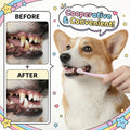 2PCS Small Dog Toothbrush for Puppies, Soft Bristle Cat Toothbrush, Pet Tooth Brush for Small Breed Dental Cleaning & Ge
