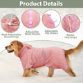 Dog Bathrobe Super Absorbent Towel Robe - Microfiber Bath Towels Fast Drying Coat for Dogs, Cute Dogs Clothes Adjustable