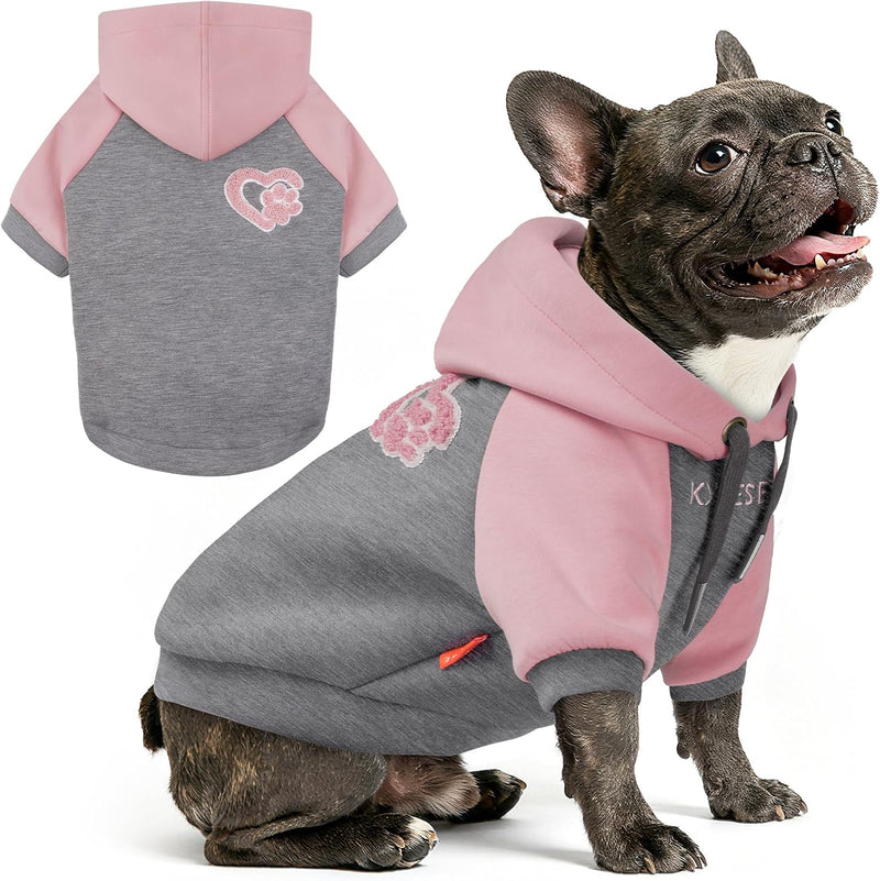 KYEESE Dog Hoodie for Small Dogs Soft Pullover Dog Sweater for Daily Wear