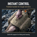 Tactical Dog Backpack Harness with Side Pockets for Medium-Large Dogs