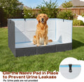 Bhyhok Foldable Dog Litter Box with High Walls, Waterproof Indoor Dog Potty Tray with 4-Inch Baffle, 33.5"×23.6"×15.9" Dogs Pee Pad Holder for Puppies Small and Medium Dogs