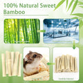 300g Sweet Bamboo Sticks for Rabbits, Bunny Chew Toys for Small Pets