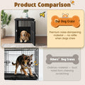 Bifanuo Dog House 40-Inch Dog Crate Furniture, Heavy Duty Dog Crate for Large Dog, Lockable Indoor Outdoor Dog Kennel & 