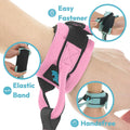 Gooby Wristband Surfer Leash + Traffic Handle, Black, 6 FT