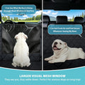 Dog Car Seat Cover for Back Seat with Safety Belt Universal Fit