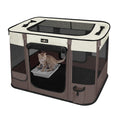 Paw Ballet Foldable Pet Kitten Playpen, Upgrade Waterproof Portable Cat Dog Playpen Kennel Tent for Small Dog Cat, Retractable Shade Cover, Indoor Outdoor Use for Small Pet.