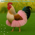 Chicken Tutus for Hens and Hat Clothes Costume, Cute Feather Chicken Hat, Clothing for Chickens, Feather Skirt Tutu Dres