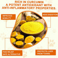 Turmeric for Dogs, 180 Turmeric Curcumin Tablets Supports Heart, Immune System Booster, Hip & Joint Support, Dog Pain Re