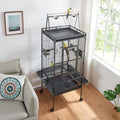 Panana Large Bird Cages Parrot Cage Wide Flight Metal Animal Cage for Budgie Parakeet Conure with Rolling Stand Wheels (