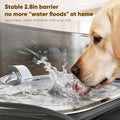 No Spill Dog Water Fountain Stainless Steel, Large 8L/2.1Gal Ultra Quiet