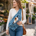 Adjustable Soft Fabric Pet Sling Carrier for Guinea Pig & Bearded Dragon, 15.7×7.1 Inch