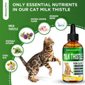 Сat Kidney Support | Milk Thistle for Cats | Herbal Supplement for Kittens & Adult Ones | Solution for All Breeds | Care for Liver | Сhicken Flavor | 2 Oz