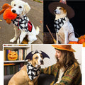 Halloween Dog Bandanas Black Ghost Spooky Costumes for Large Pets