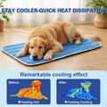 Petvolve Dog Cooling Mat, Cold Memory Sponge Cooling Mat for Dog, Foldable Crate Pet Bed & Non-Slip, (Q-Max > 0.45) Long-Lasting Cool & Keep Your Pet Cool (Large - 35.4x23.6 Inch)