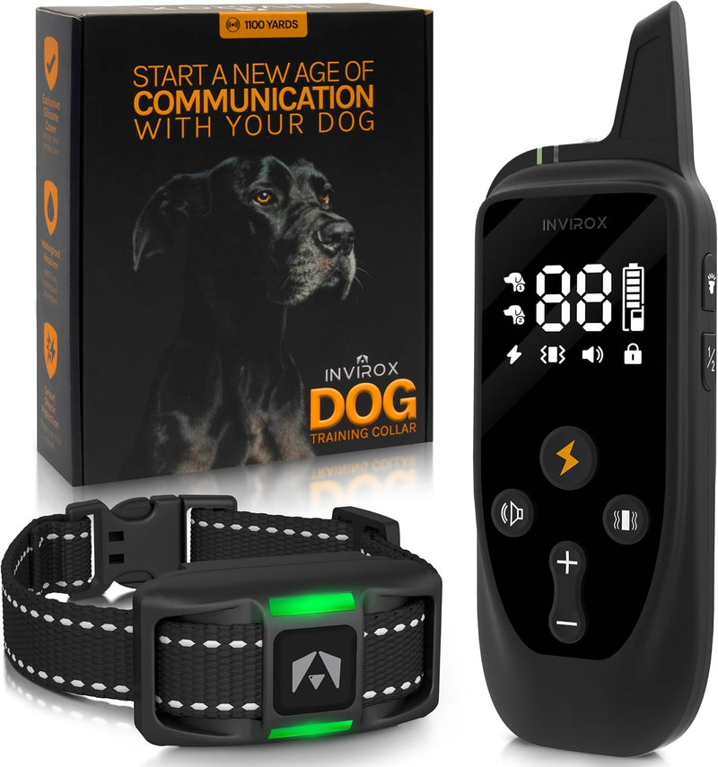 INVIROX Dog Training Collar with Remote, Shock Collar for Dogs, 3300 ft