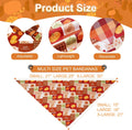 Fall Dog Bandanas Large 3PCS, 6 Pattern Scarf for Boy and Girl