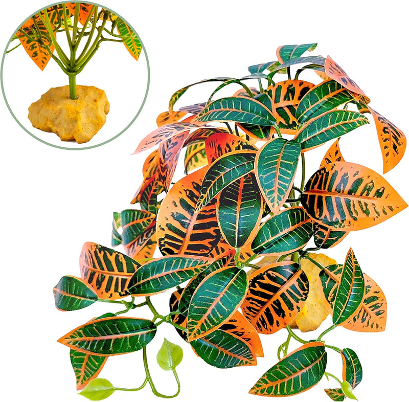 Woyrise Fake Reptile Plants for Terrarium,Habitat Decor,Artifical Plant