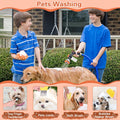 Upgrade Dog Washing Hose Attachment, 8 Way Spray Pattern Garden Hose Nozzle with Soap Dispenser, Dog Wash Supplies with 