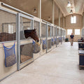 5 Pcs 35 x 31 Inch Hay Nets for Horses Slow Feeding Hay Nets Horse Feed Bag with Clips for Horses Goat Stall Trailer Fee