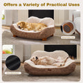 ZOMISIA 45D Orthopedic Memory Foam Dog Bed Sofa - One-Piece Molded Foam Pet Couch with Non-Slip Bottom, Suitable for Sma