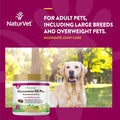 NaturVet – Glucosamine DS Plus - Level 2 Moderate Care – Supports Healthy Hip & Joint Function – Enhanced with Glucosamine, MSM & Chondroitin – for Dogs & Cats–120 Soft Chews