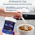 Rx Vitamins Rx Edible Clay Powder - Anti Diarrhea for Dogs & Cats and Promotes Gas Relief for Dogs - Aids in Cat Digestive Support and Dog Constipation Relief - 3.52 oz
