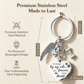 Pet Memorial Gifts for Dogs, Keepsakes Sympathy Remembrance Keychain, Pet Loss Paw Print Charm Key Ring Remembrances for