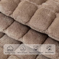 Aucrovee Velvet Washable Couch Cover for Pets Dogs, Non Slip Sectional Sofa Covers for 3 Cushion Couch Sofa L Sharped Sofa Slipcovers, Furniture Protector (1 PCS 36"x94", Khaki)