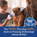 Twist and Lick Dental Gel for Dogs, Cleans Teeth and Freshens Breath for 24 Hours, Peanut Butter Flavor, 2 oz, 30 Day Supply