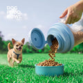 Dog Water Bottle Portable 20.3oz with Food Container & 2 Bowls