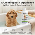 Dog Shampoo, Conditioner & Detangler - Best Shampoo for Goldendoodles, Poodles & Doodles Pet Hair - Hypoallergenic, Tearless, Sensitive Skin for Puppies & All Dog Breeds - Made in USA, 16OZ (Lavender)