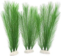 Aquarium Decorations 3Pcs Fish Tank Artificial Green Water Plants Made of Silk Fabrics Plastic