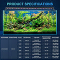 AQQA LED Aquarium Light for Plants, 24/7 Mode Full Spectrum Fish Tank Light