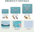 Homimp Washable Pee Pads for Dogs, 4 Pack Reusable Puppy Pads, Absorbent and Leakproof Dog Pee Pads, Non Slip Puppy Training Pads, Pet Mat for Floor, Crate, Couch, Whelping, 18"x24"