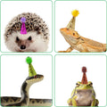 Mini Party Hats for Animal Figures 1" Tiny Fingers Hats for Little Resin Toys 10 Pcs Figurines Hat with Pom Poms