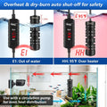 hygger 100W Small Aquarium Betta Heater for 8-26 Gallon Fish Tank,Submersible Fish Tank Heater with LED Digital Display 